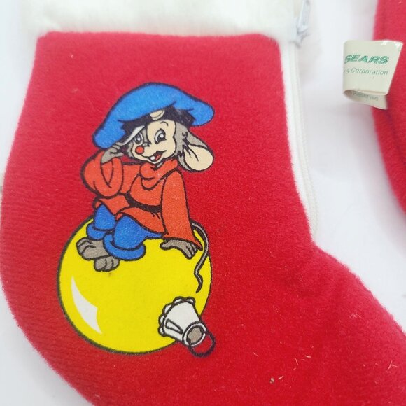 An American Tail FIEVEL Goes West Christmas Stockings 1986 Sears McDonalds - Picture 4 of 9